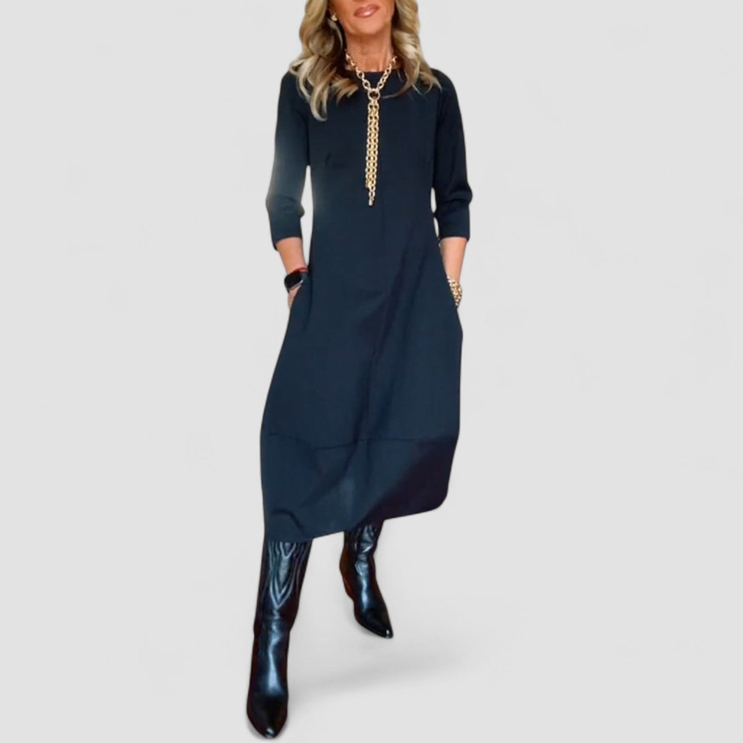 Aurenne™ | Graceful Midi Dress