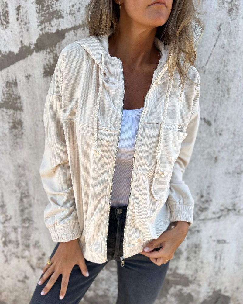 Ella™ | Corduroy Hoodie Jacket