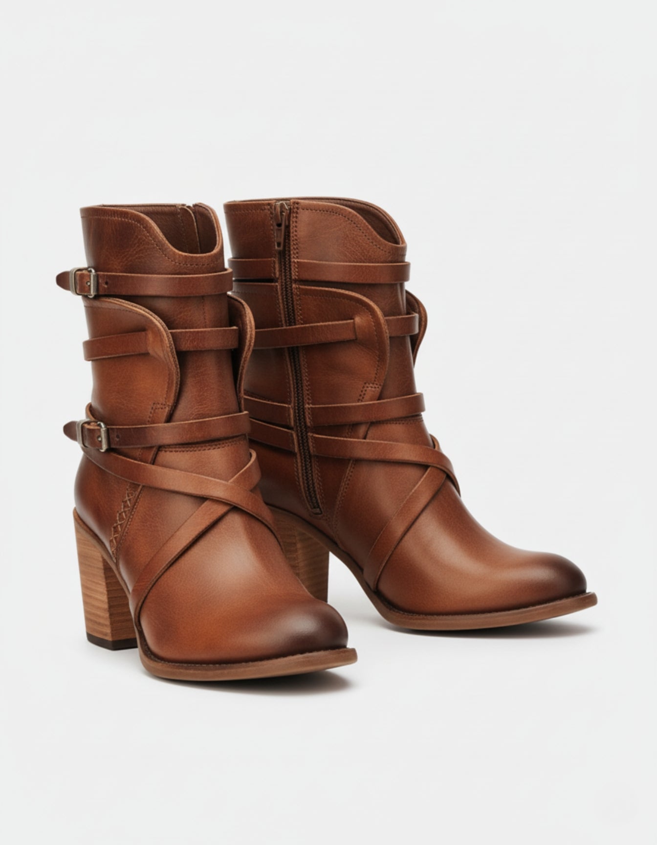 Frontier Straps Leather Boot