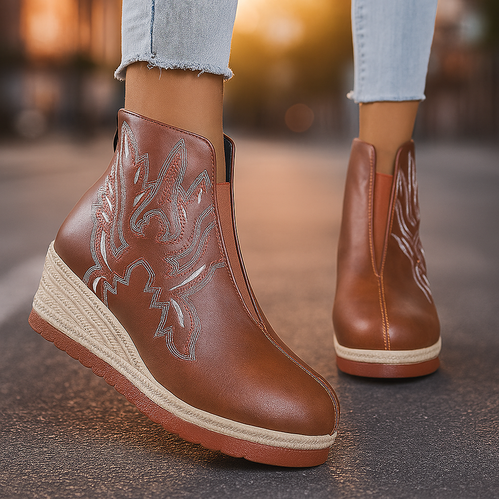 Amélie™ | Rise Platform Wedge Boots