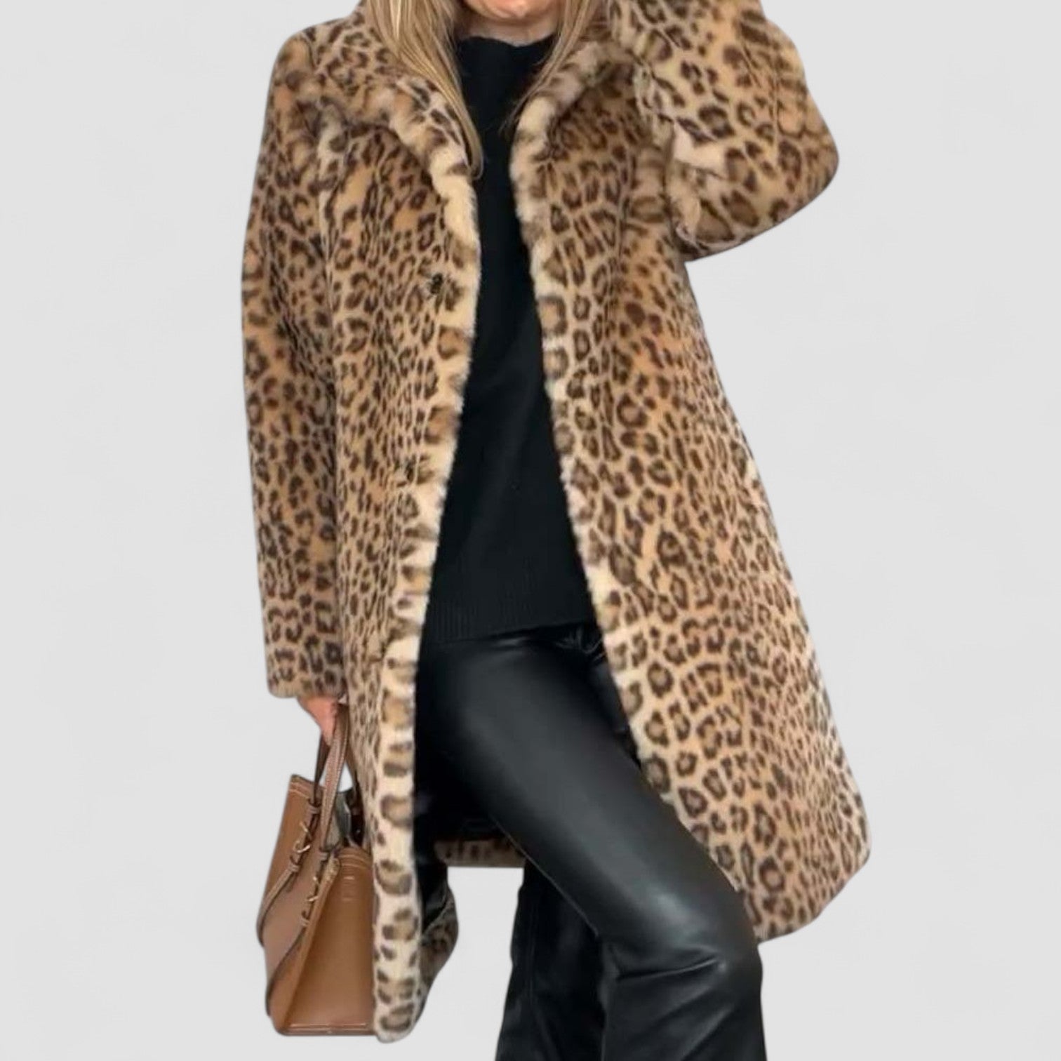 Leia™ | Leopard Long Soft Jacket