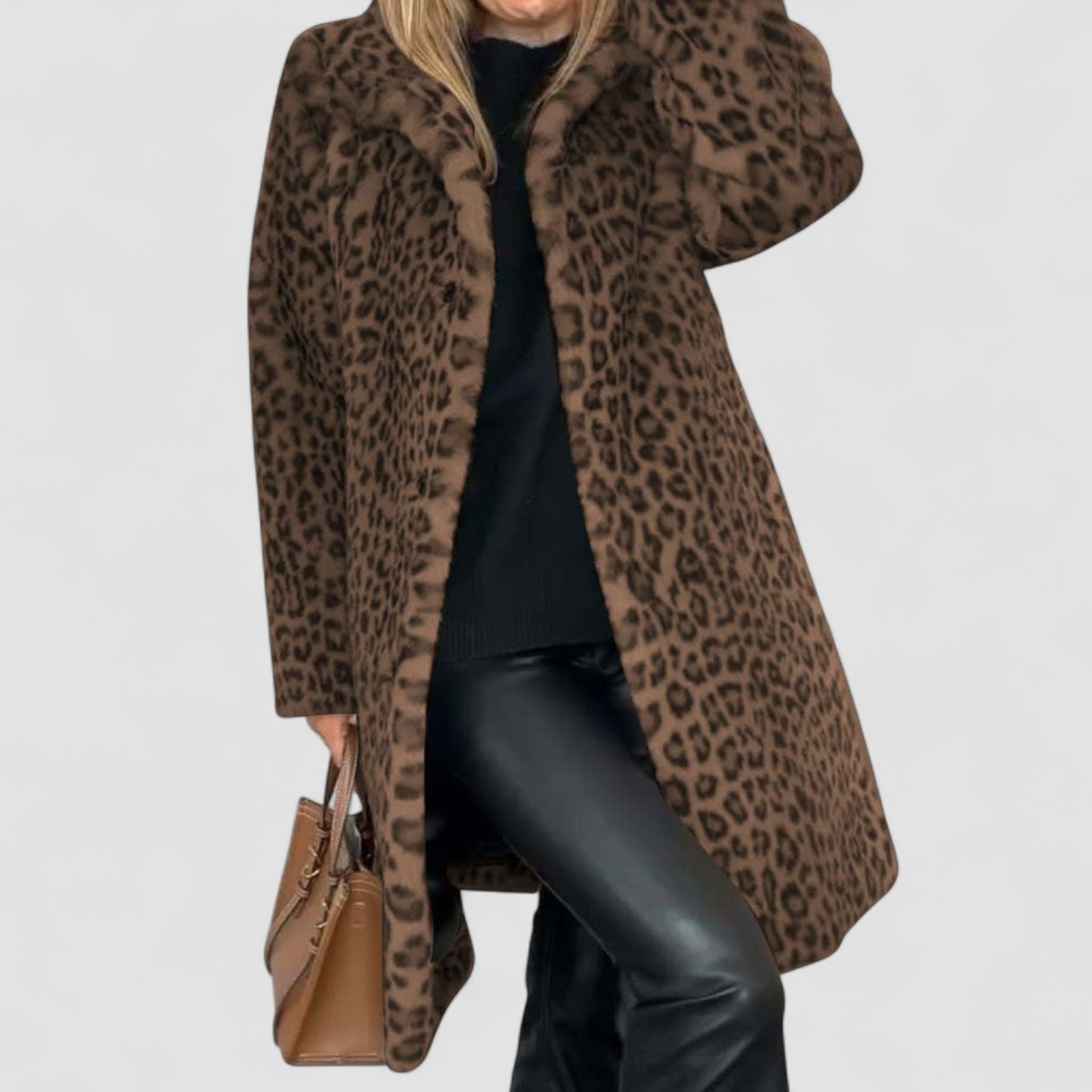 Leia™ | Leopard Long Soft Jacket