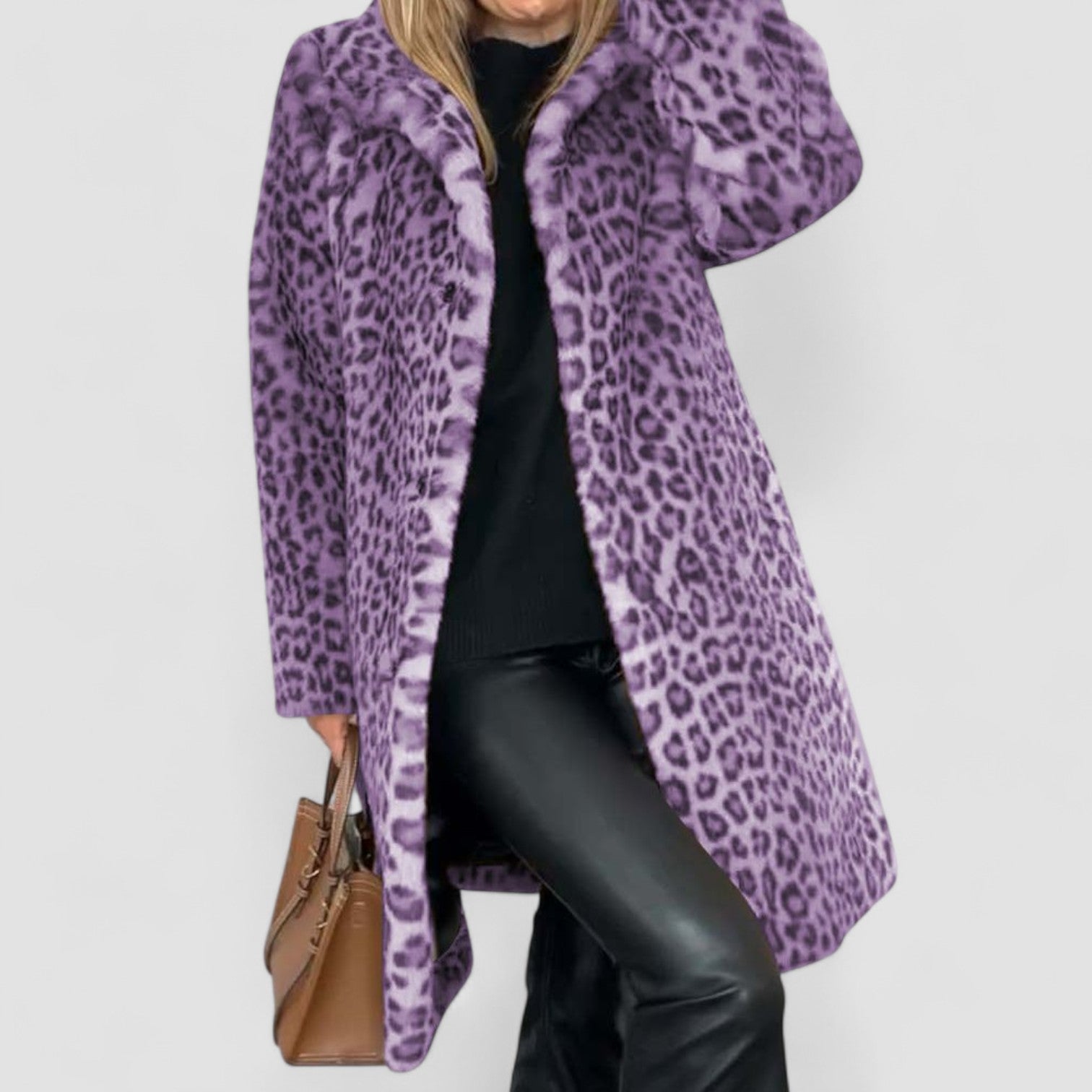 Leia™ | Leopard Long Soft Jacket