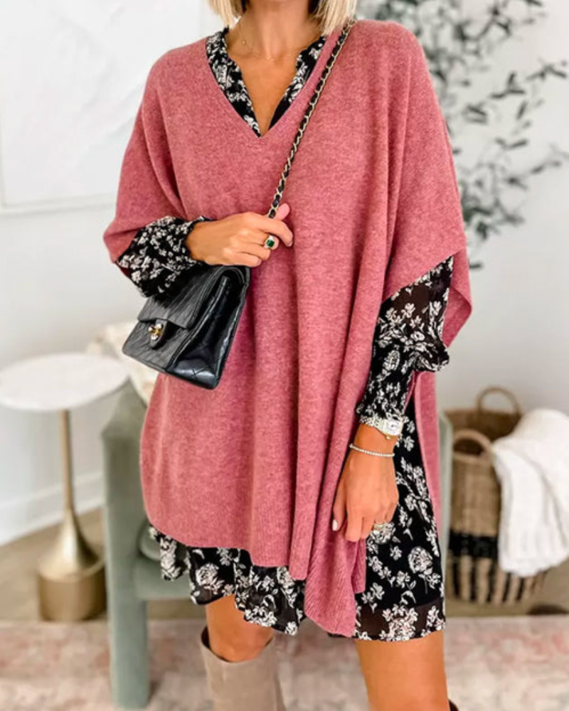 Erica™ | Relaxed V-Neck Poncho
