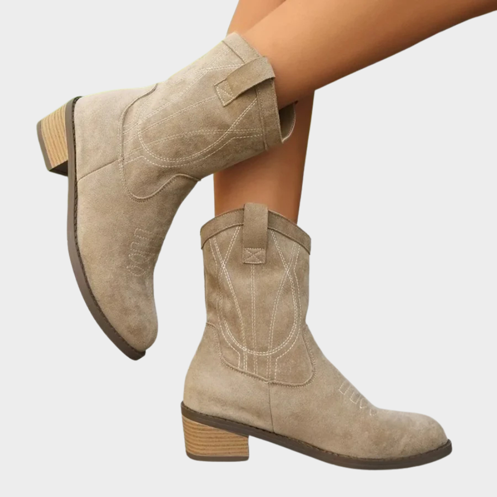 Chandler | Cowboy -Style Ankle Boots
