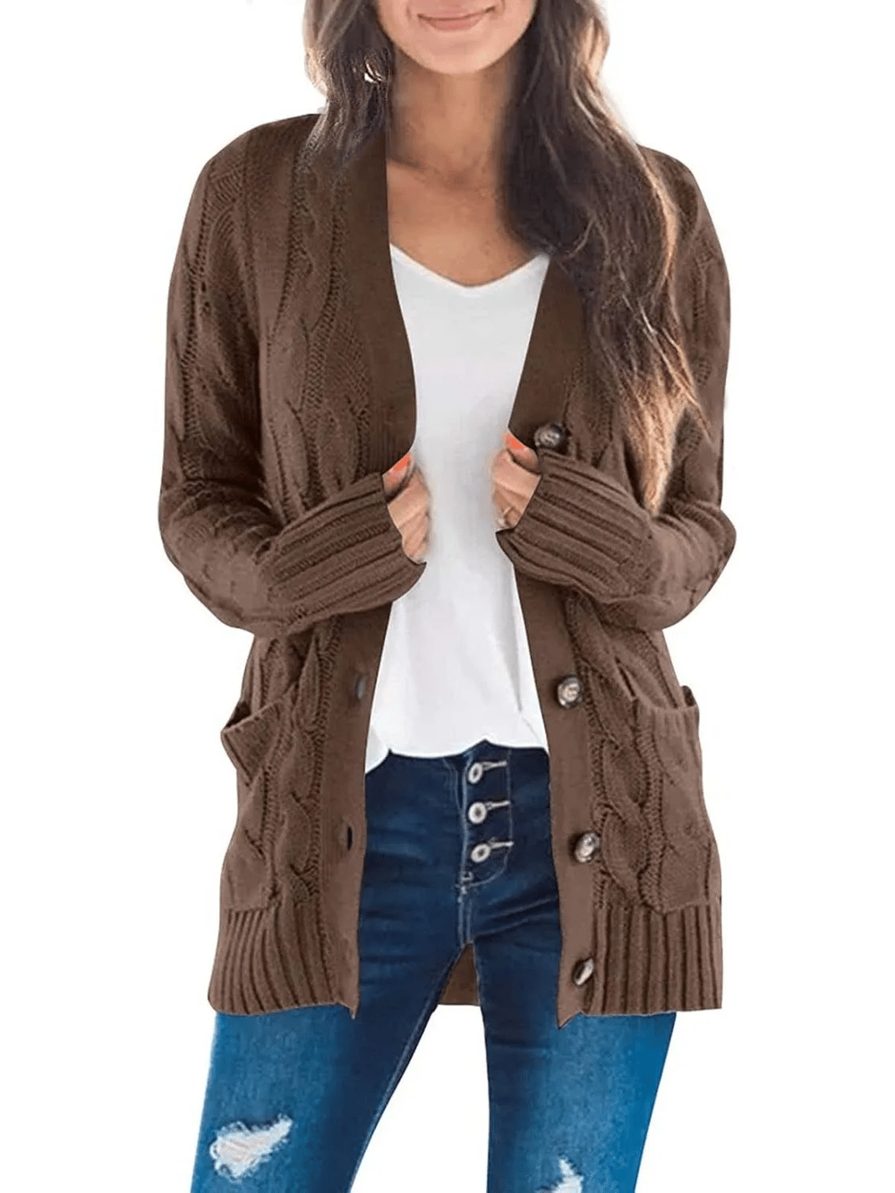 Claudia™ | Cozy Cable Knit Cardigan