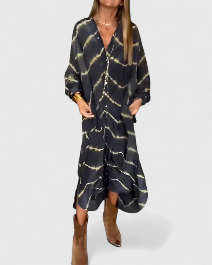Amelie™ | Robe longue bohème élégante à rayures