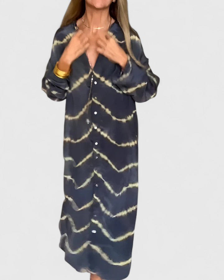 Amelie™ | Robe longue bohème élégante à rayures
