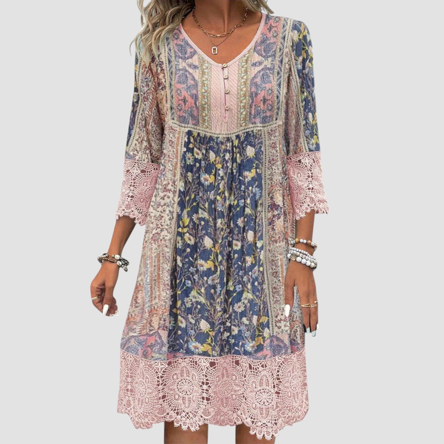 Casey™ | Vintage Boho Lace Dress