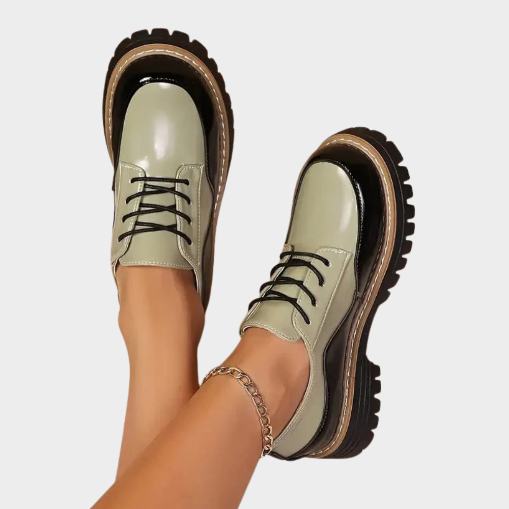 Cora | Thick-Soled Orthopedic Leather Shoes