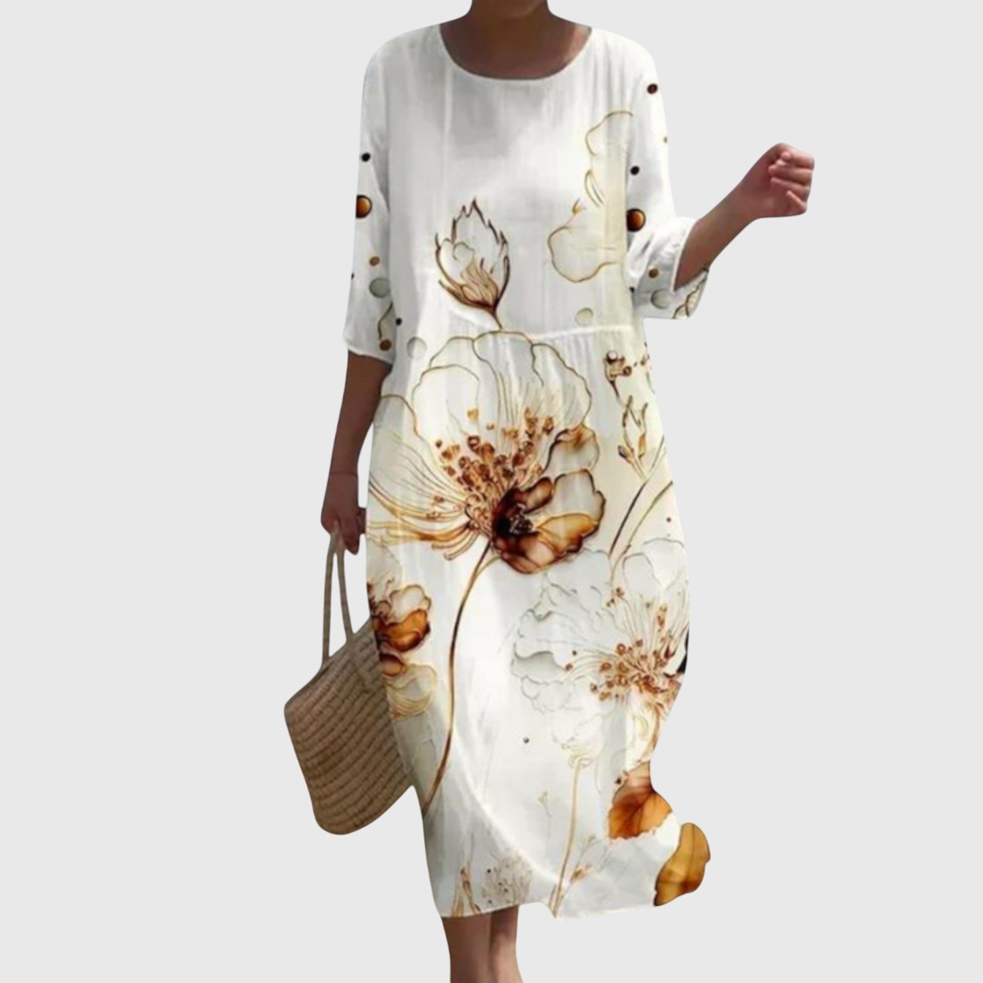 Hayley™ | Robe longue fleurie élégante