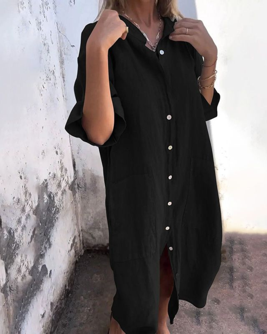 Fiona™ | Boho-Inspired Shirt Dress