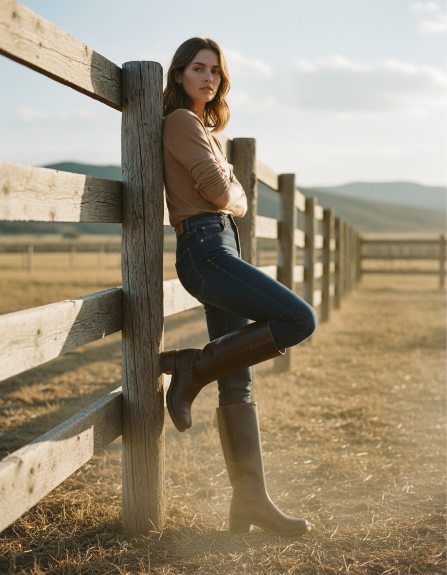 Heritage Leather Tall Boots