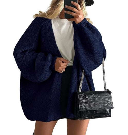 CozyChic™ | Oversized Lantern Sleeve Cardigan