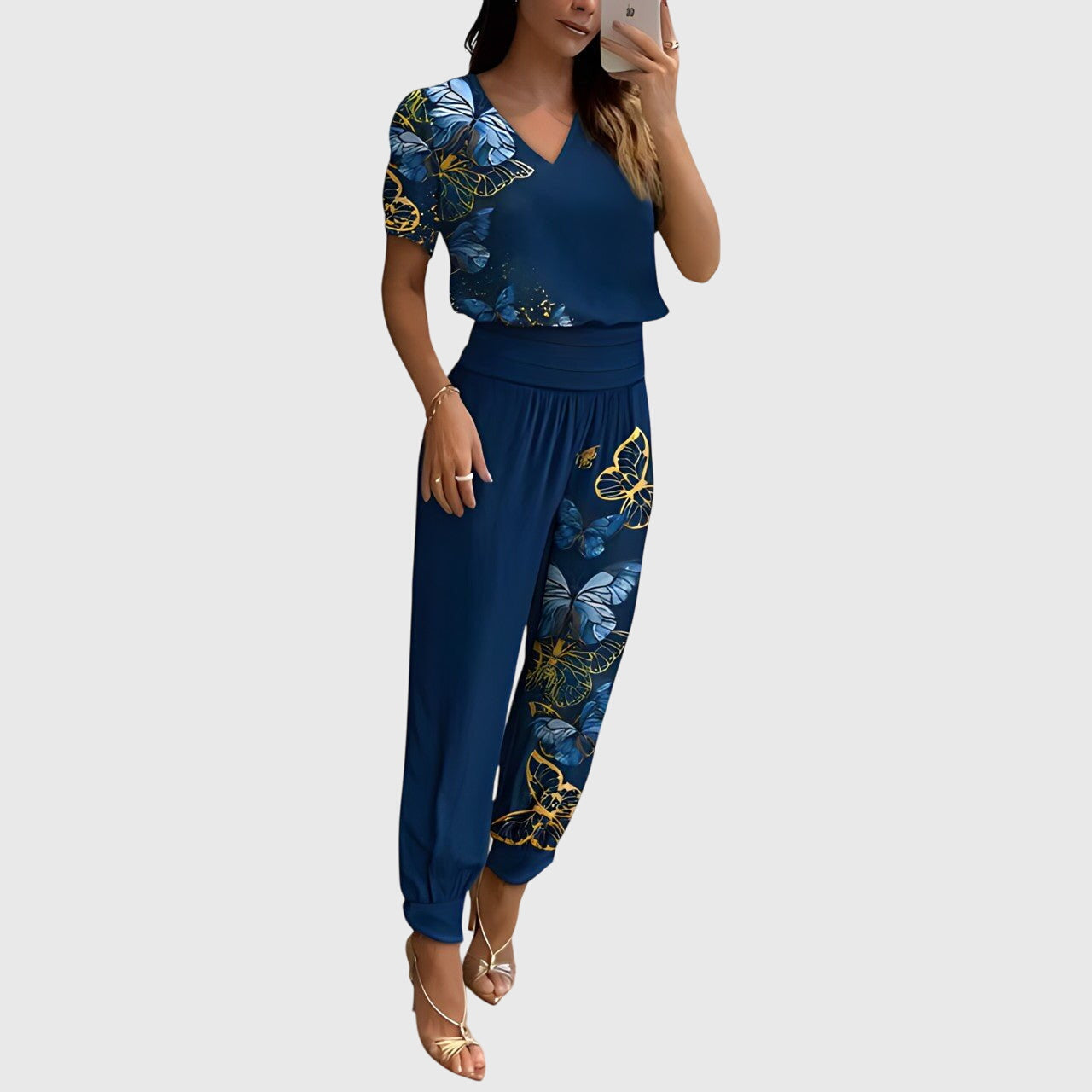 Jennifer™ | Ensemble chemisier et pantalon élégant