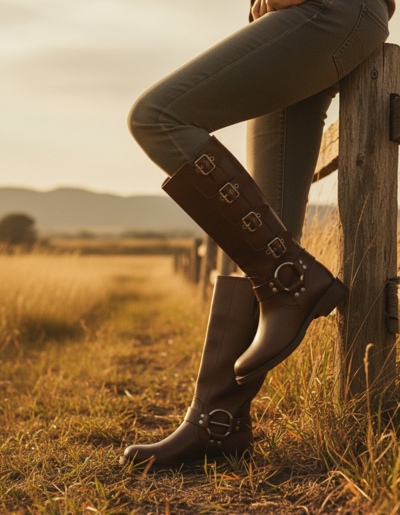 Heritage Leather Buckle Boot
