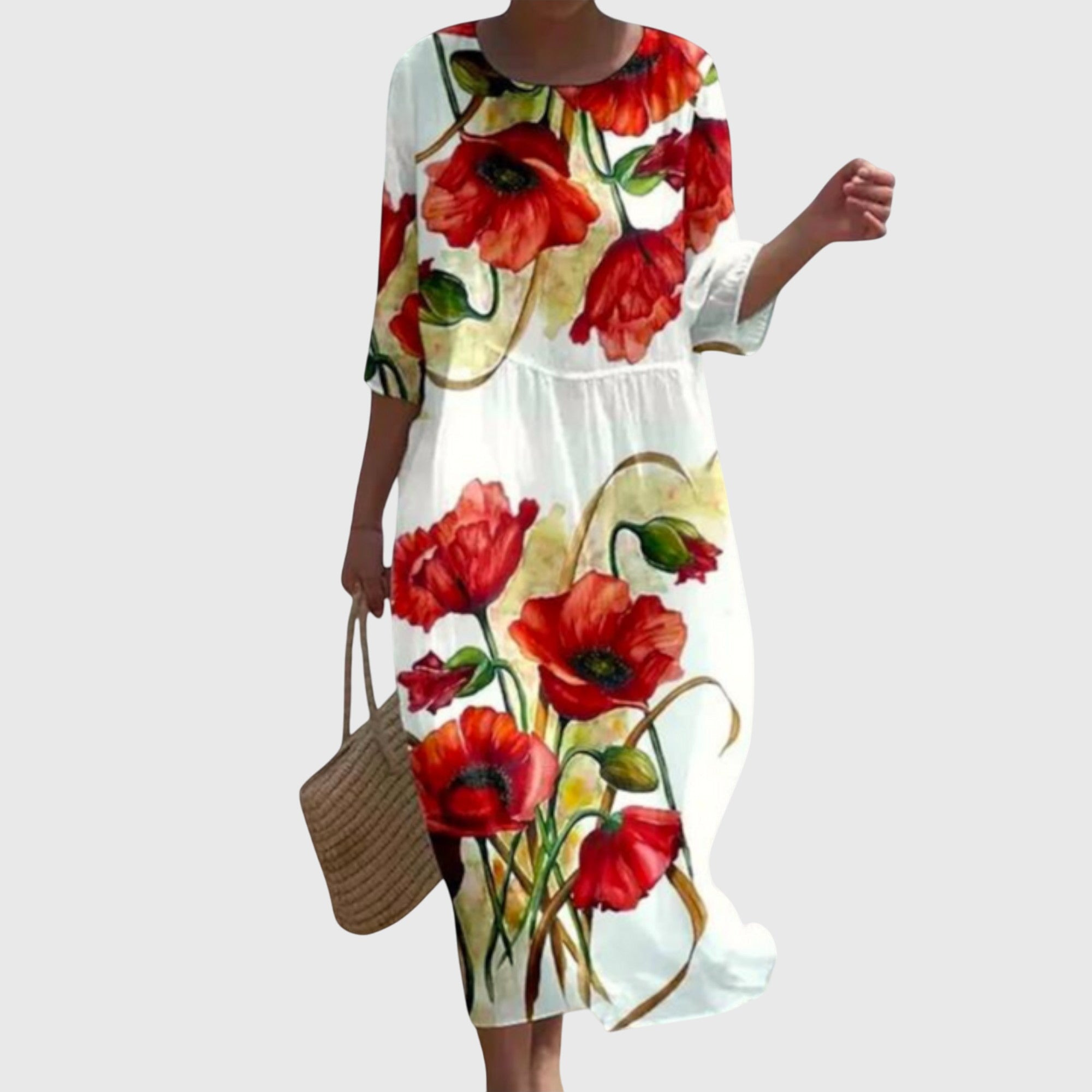 Hayley™ | Robe longue fleurie élégante