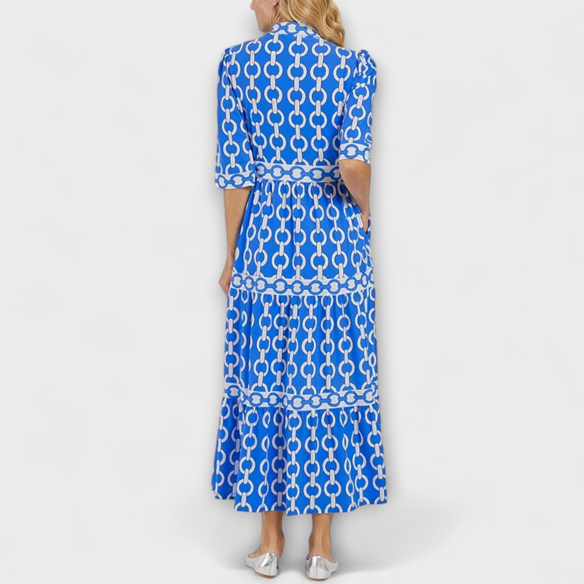 Sophia™ | Elegant Chain Print Dress