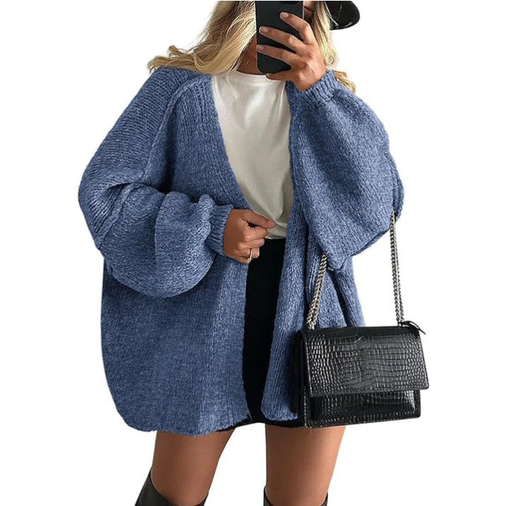 CozyChic™ | Oversized Lantern Sleeve Cardigan