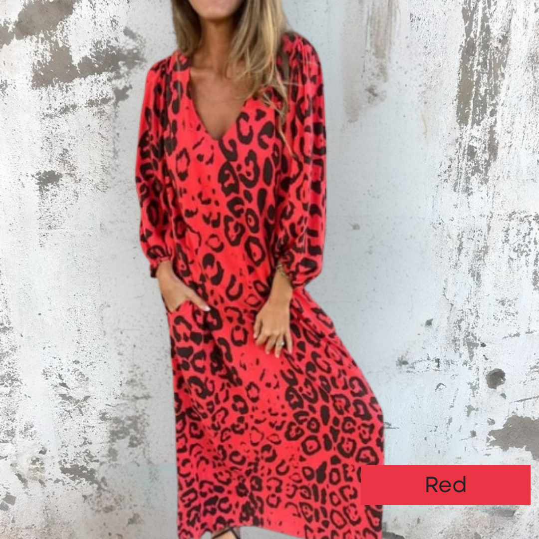 Soraya™ | Safari Chic Leopard Dress