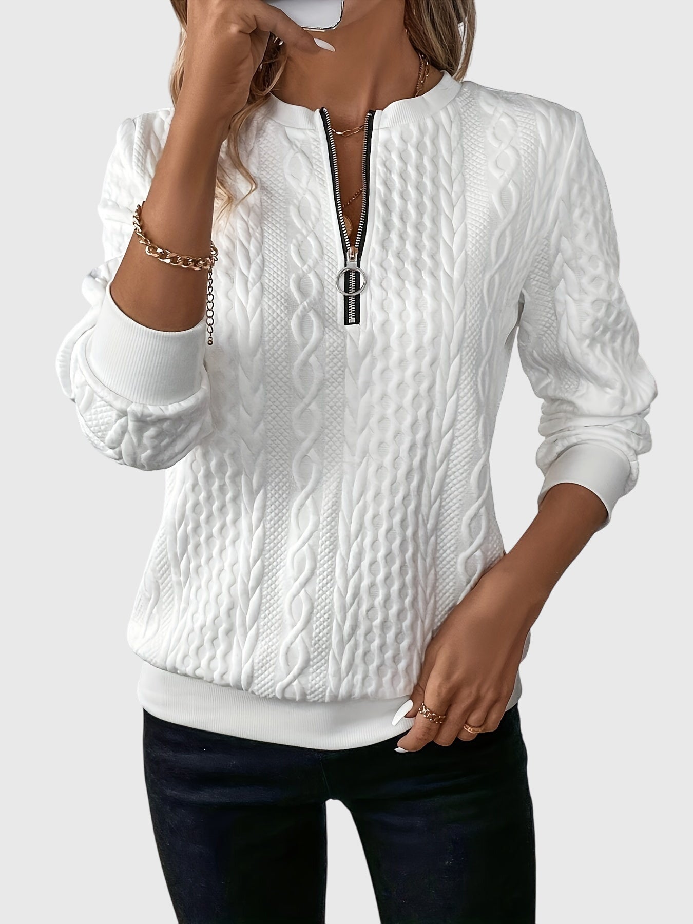 Nora™ | Pull avec fermeture éclair