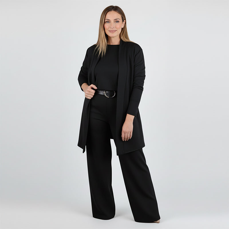 Maris | Elegant 3-Piece Set – Long Cardigan, Top & Pants