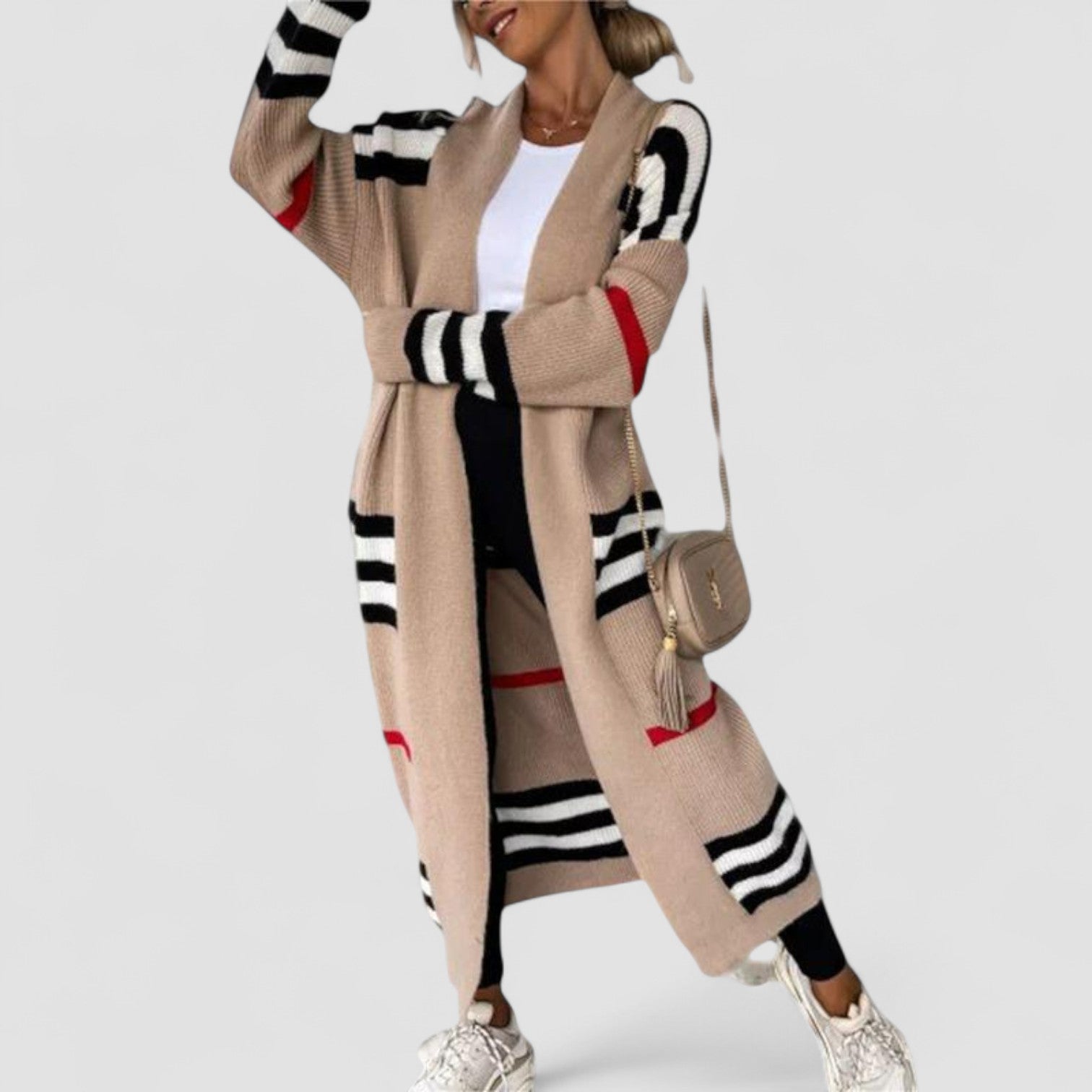 Ardelle™ | Timeless Checked-Inspired Cardigan