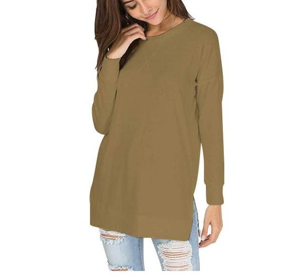 Elara™ | Classic Long-Sleeve Crewneck Tee