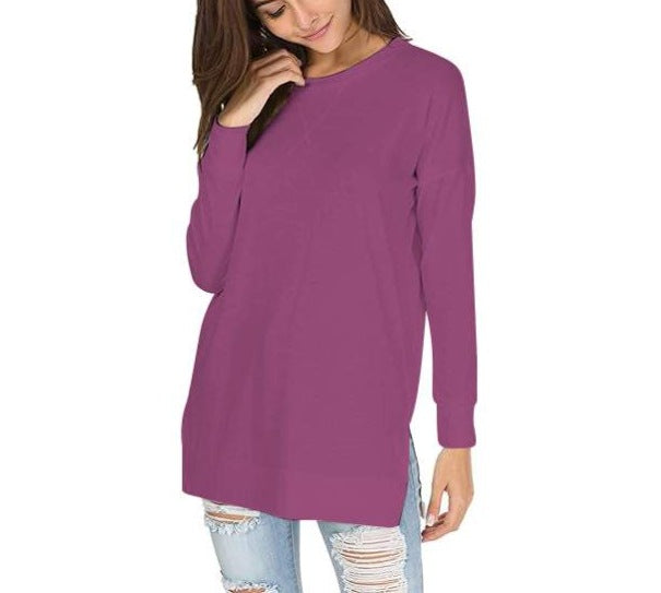 Elara™ | Classic Long-Sleeve Crewneck Tee