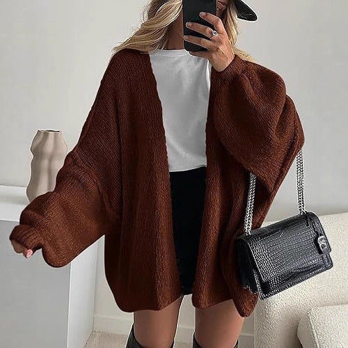 CozyChic™ | Oversized Lantern Sleeve Cardigan