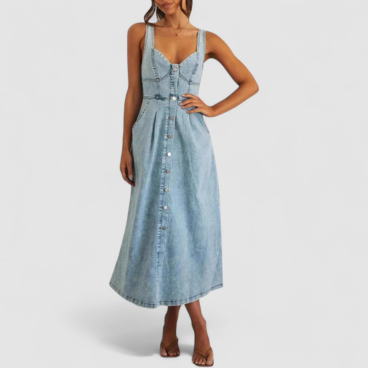 Jaylin™ | Classic Denim Dress