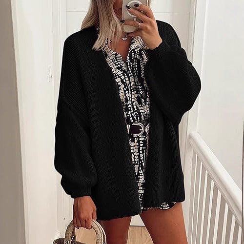 CozyChic™ | Oversized Lantern Sleeve Cardigan