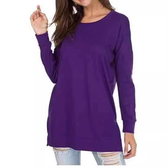 Elara™ | Classic Long-Sleeve Crewneck Tee