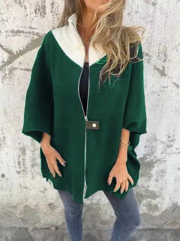 Avoria™ | Soft Relaxed Fit Cape Jacket