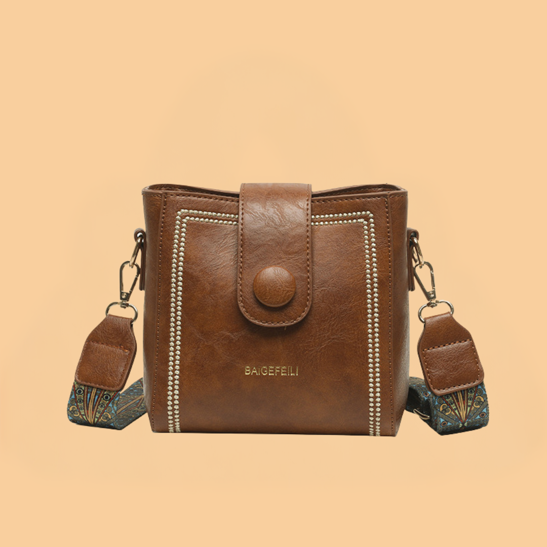 Isotta™ | Vintage Soft Leather Bucket Bag