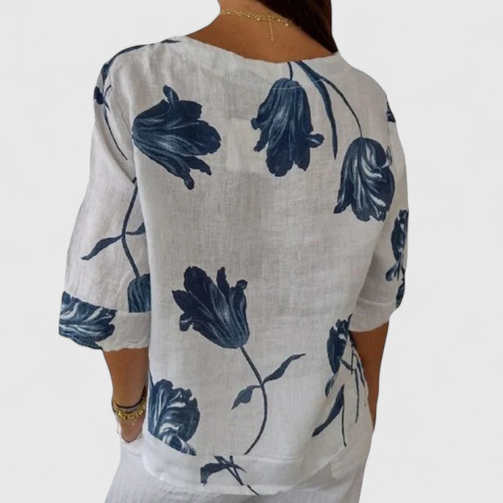 Isabel™ | Chemisier élégant à imprimé floral