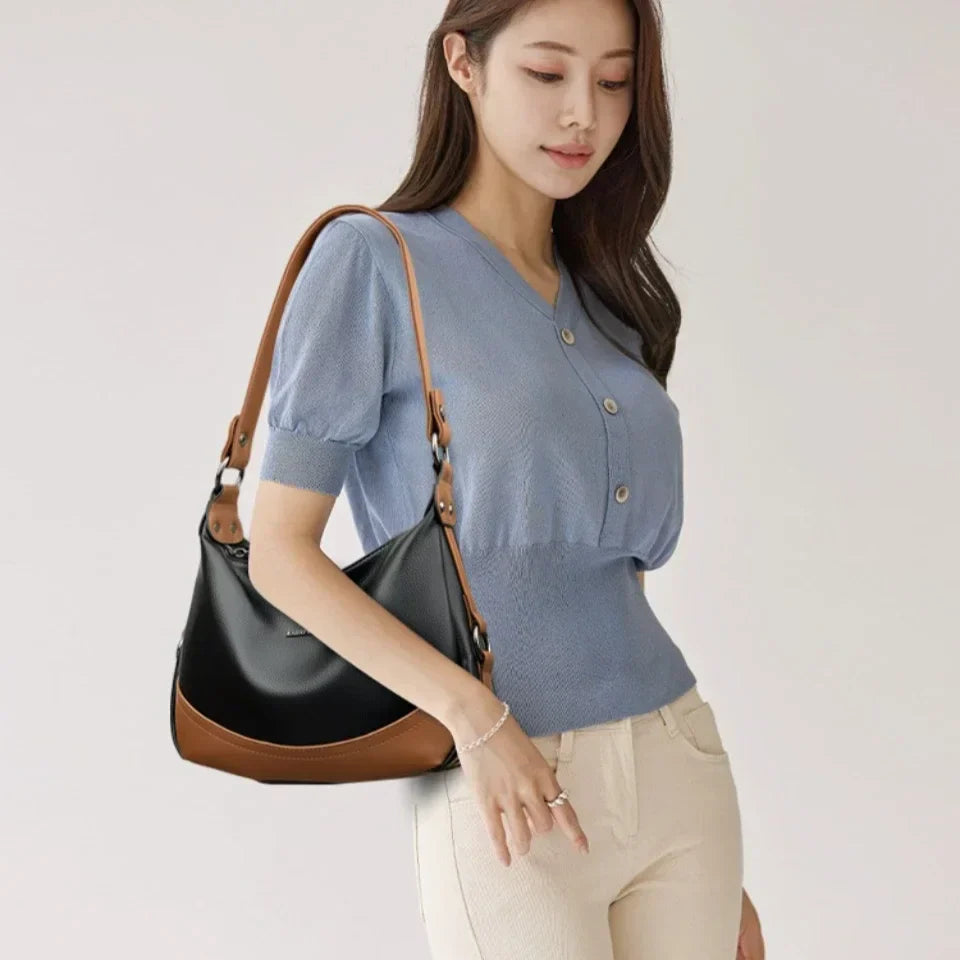 Mara™ | Dual-Tone Shoulder Bag