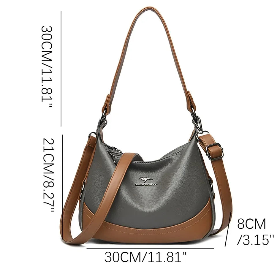 Mara™ | Dual-Tone Shoulder Bag
