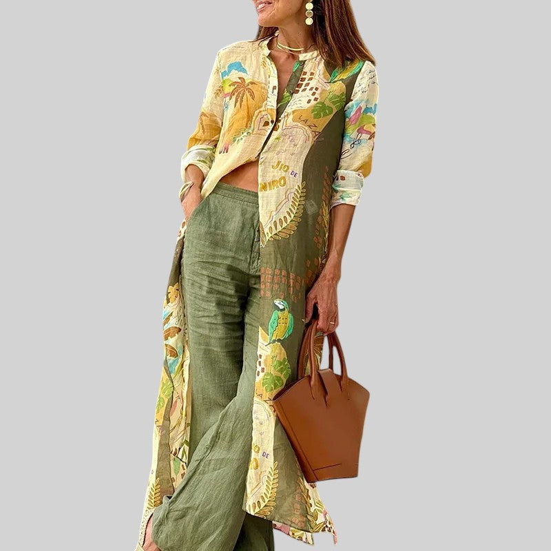 Jessica™ | Chic Linen Two-Piece Set