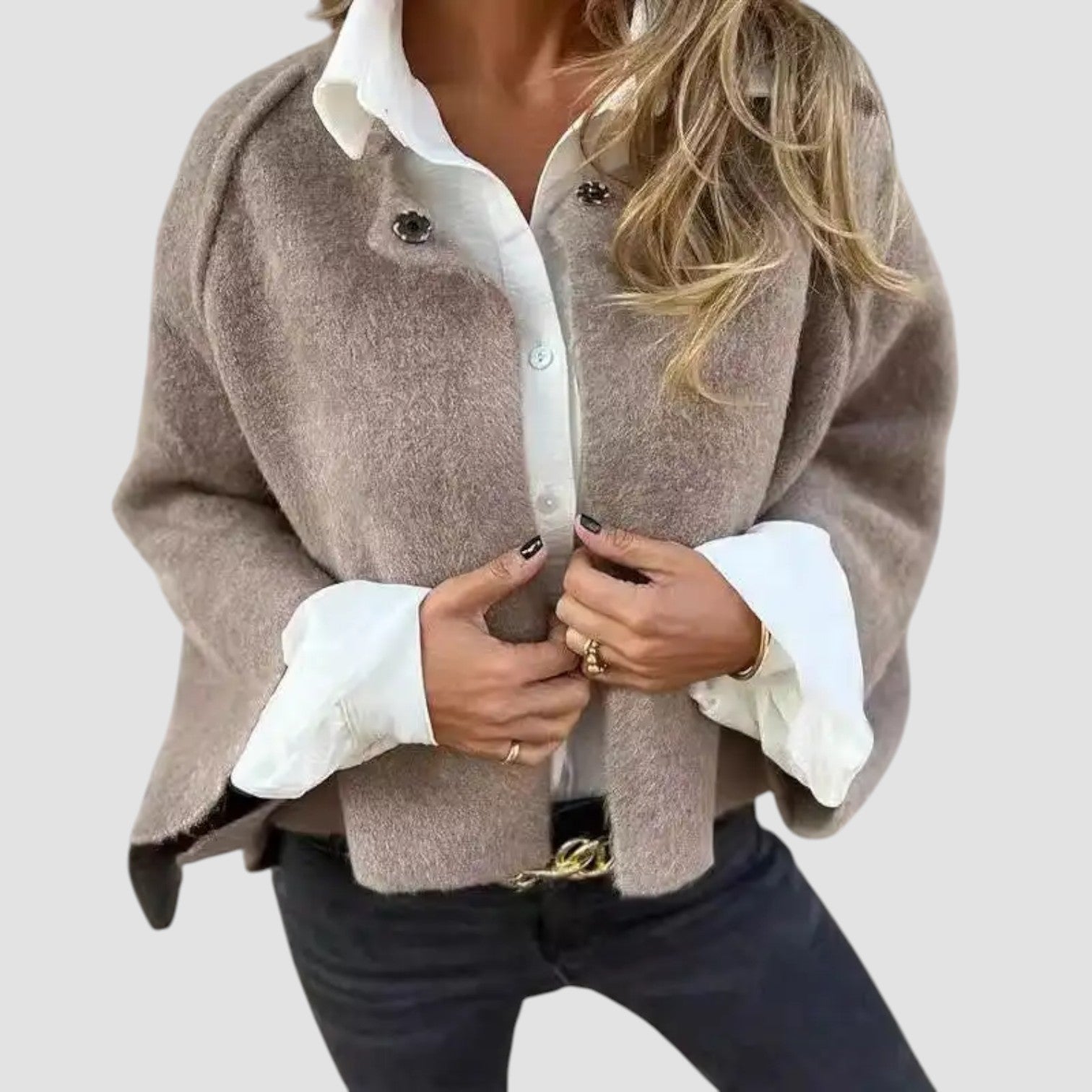 Tess™ | Premium Modern Wool Cardigan