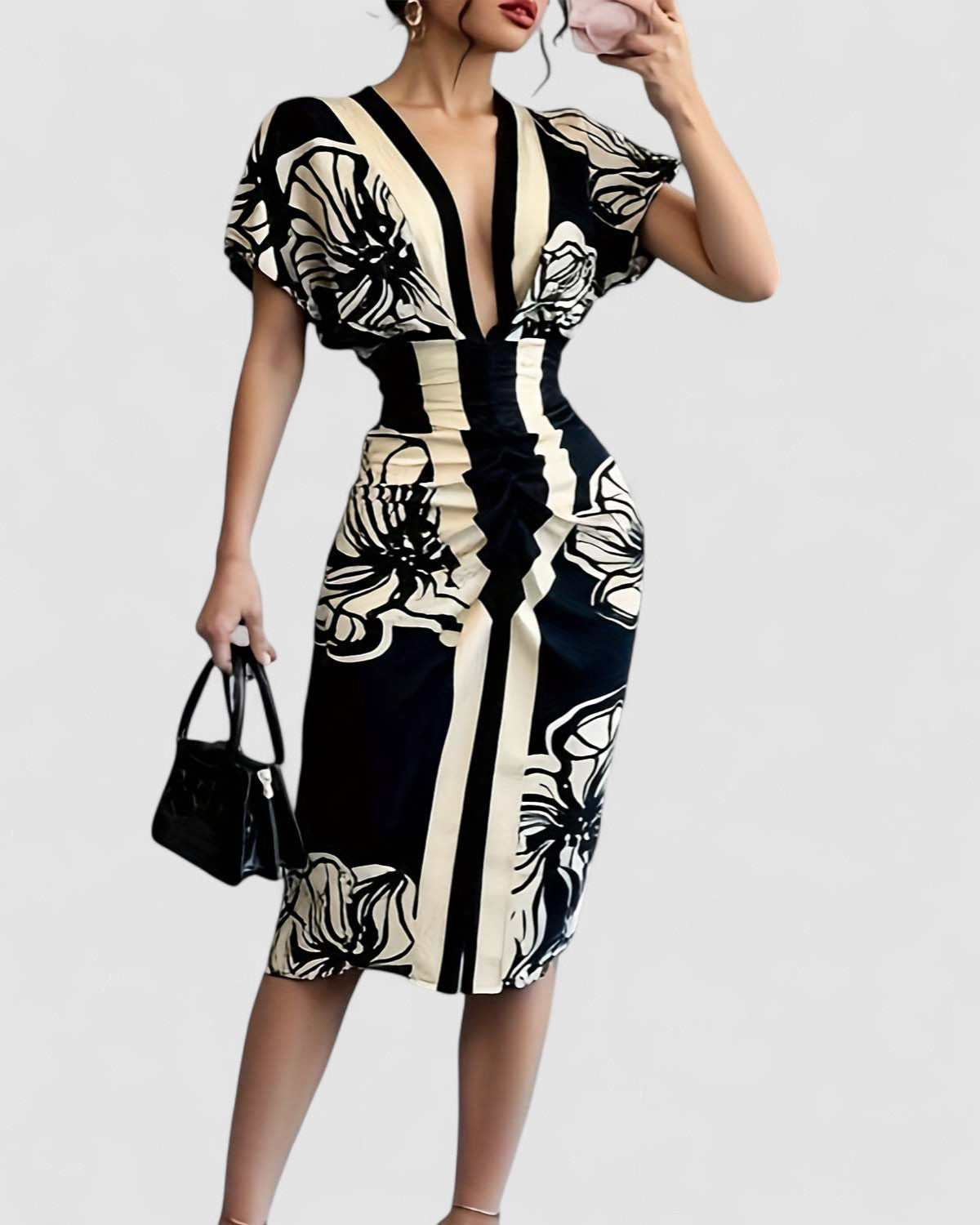 Hodiah™ | Chic Pleated Dress