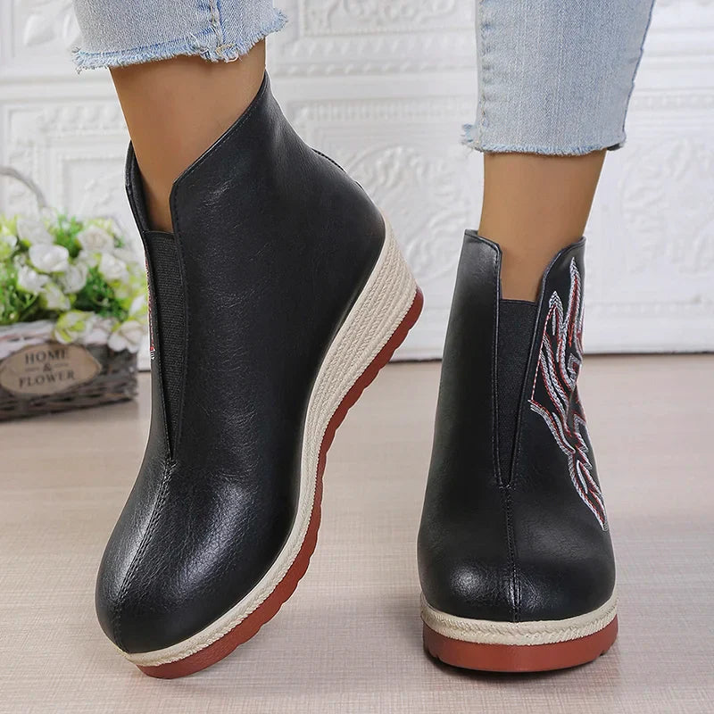 Amélie™ | Rise Platform Wedge Boots