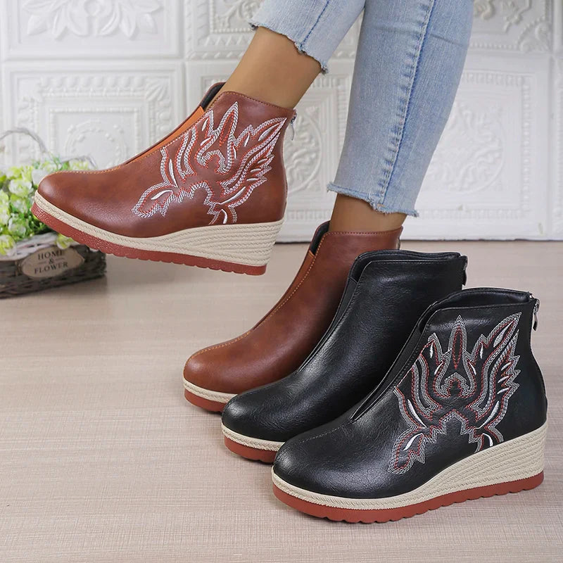 Amélie™ | Rise Platform Wedge Boots