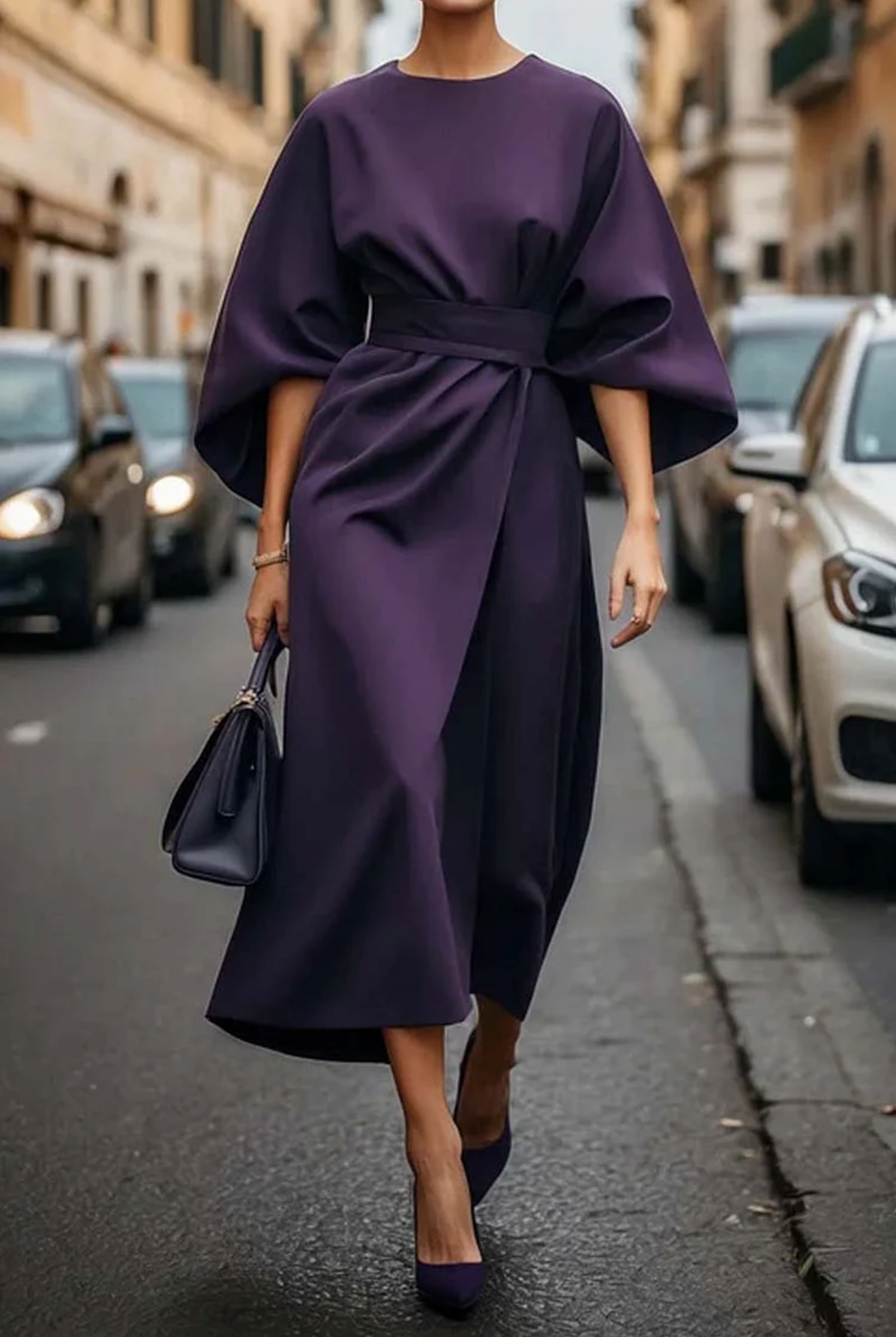 LILIANA |  CLASSIC LANTERN SLEEVE DRESS