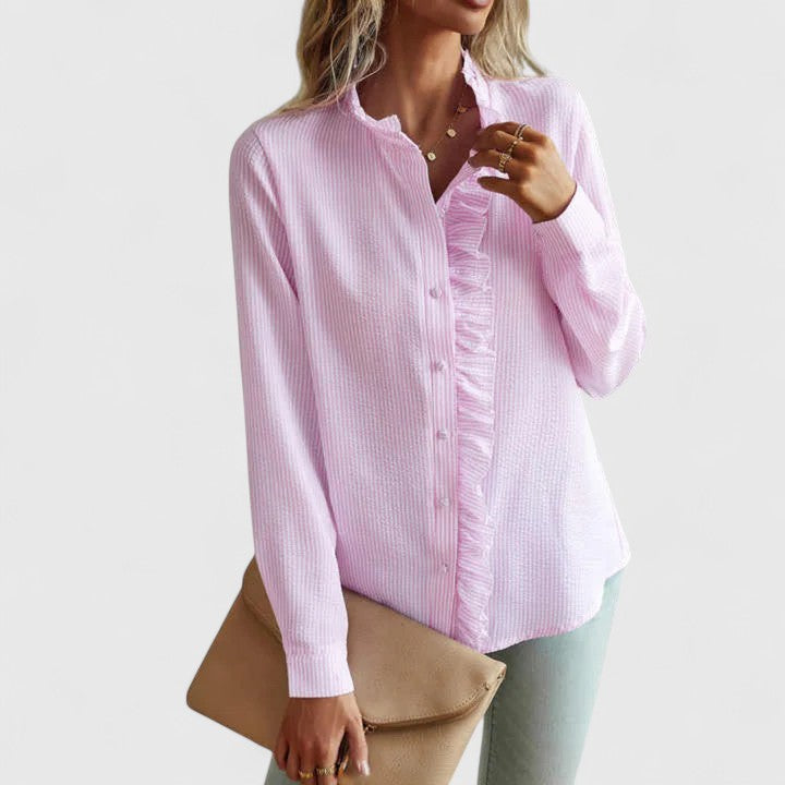 Yasmine™ | Sophisticated Long Sleeve Blouse