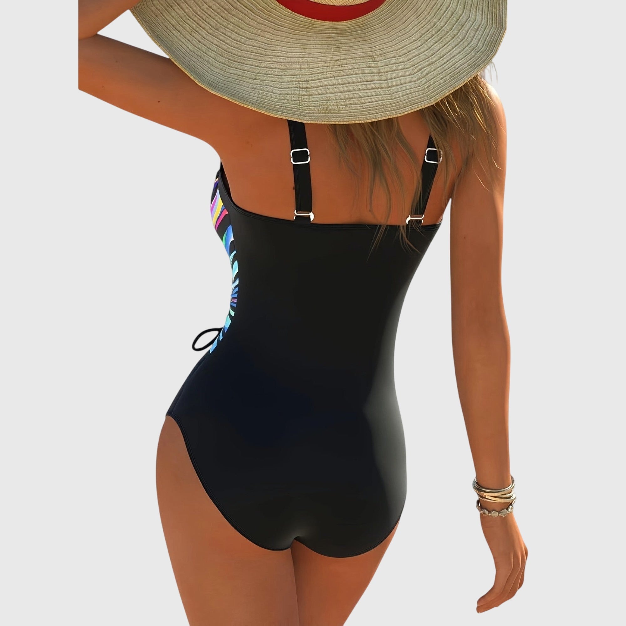Elise™ | Maillot de bain tendance à haute élasticité avec détails croisés sur le devant