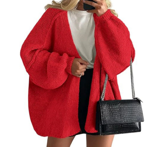 CozyChic™ | Oversized Lantern Sleeve Cardigan