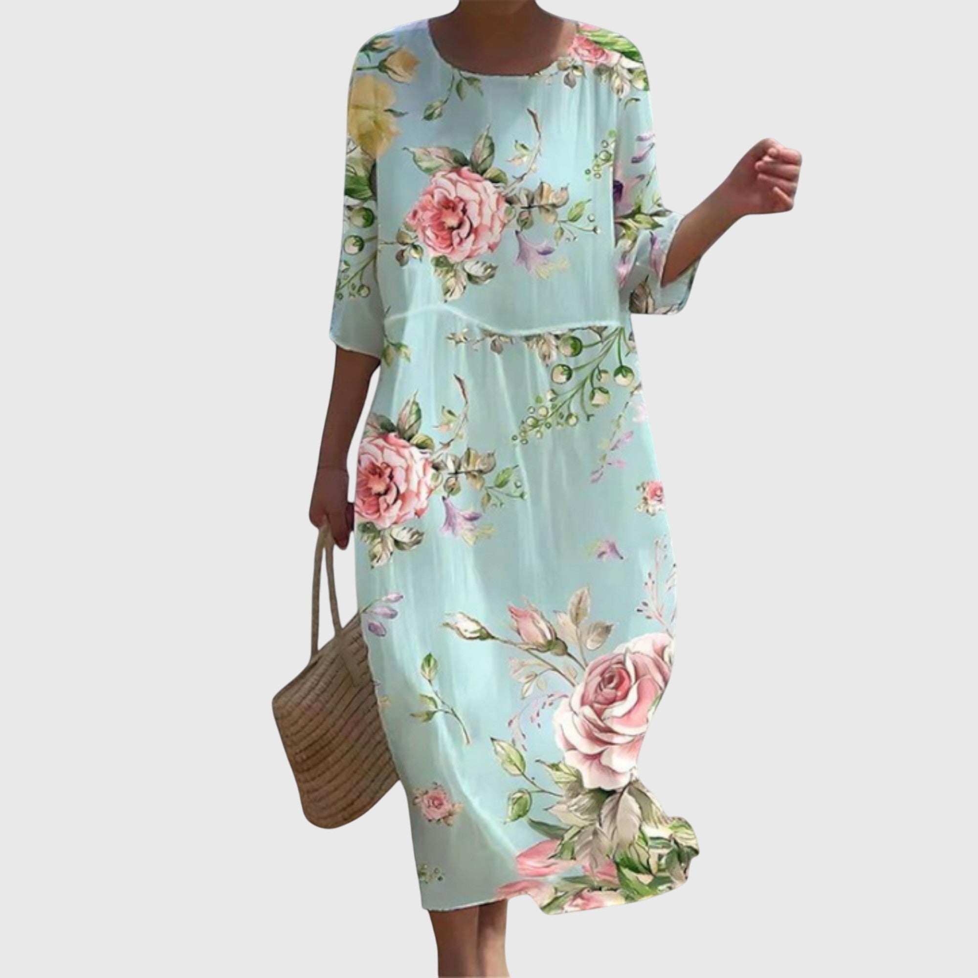 Hayley™ | Robe longue fleurie élégante