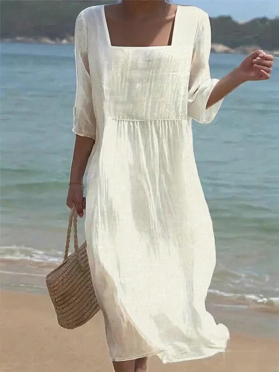 Lunelle™ | Effortless Linen Dress