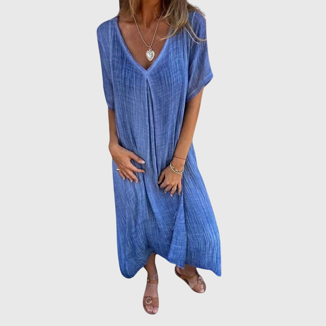 Fiona™ | Robe élégante et légère à col en V